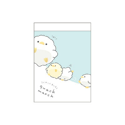 ミニメモ くわっくまーち quack march メモ帳 224182 カミオジャパン kamiojapan 業者様歓迎