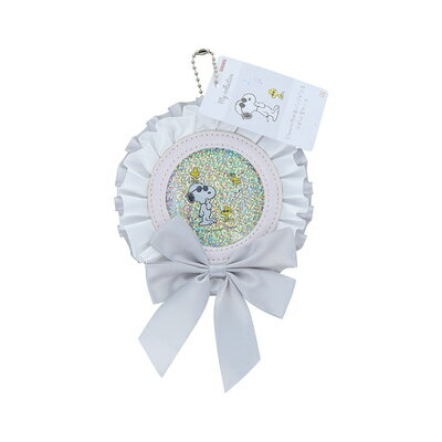 缶バッジ ケース ロゼット型 ホワイト スヌーピー 白 PEANUTS マイコレクション 第3弾 S2221454 サンス..