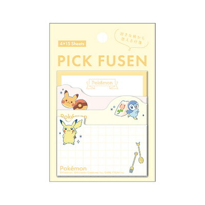 ポイント UP 期間限定 付箋 PICK FUSEN ポケモン Pokemon イエロー 218186 カミオジャパン kamiojapan 業者様歓迎 ◎