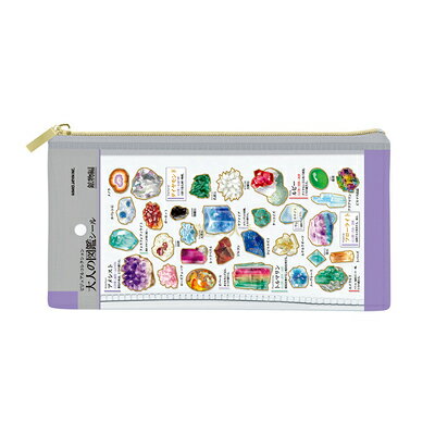 ポイント UP 期間限定 クリア ペンケース 鉱物 大人の図鑑 220250 カミオジャパン kamiojapan 業者様歓迎 ◎