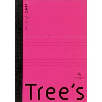 ノート TREES B5 A罫 30枚 ピンク UTR3AP キョクトウ・アソシエイツ 日本ノート 業者様歓迎 ◆◆