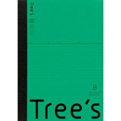 ノート TREES B5 B罫 30枚 グリーン UTR3BG キョクトウ・アソシエイツ 日本ノート 業者様歓迎 ◆◆
