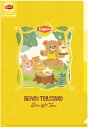 古川紙工 数量限定 リプトン BEAR'S TEA STAND クリアファイル A5 3ポケット ストレートティー Lipton QE122 FURUKAWASHIKO 業者様歓迎