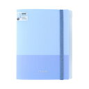 クリアファイル A4 5ポケット ファスナーポケット mitte ネモフィラブルー S2173050 サンスター文具 sunstar 業者様歓迎