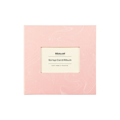 ナカバヤシ デコレール スクラップカード アルバム フローラルピンク バスボム風 マーブル模様 バインダー式 ギフト A-SCY-120-P Nakabayashi 業者様歓迎