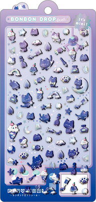 クーリア ボンボンドロップシール ミニ よるねこボンボン 91256 Q-LiA 業者様歓迎のサムネイル
