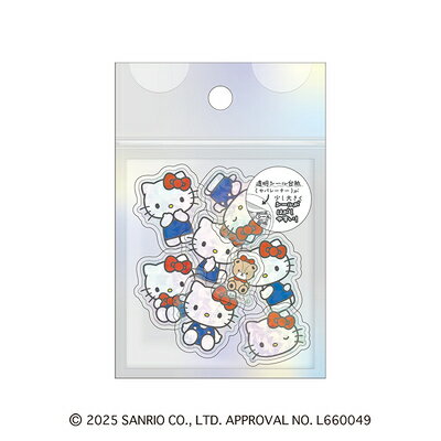 シール オーロラホログラムクリアフレークシール ハローキティ サンリオキャラクターズ 228183 カミオジャパン kamiojapan 業者様歓迎のサムネイル