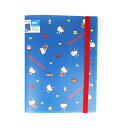 クリアファイル A4 ゴムバンド付 5ポケット ファスナーポケット ハローキティ New Life Collection サンリオ S2173913 サンスター文具 sunstar 業者様歓迎