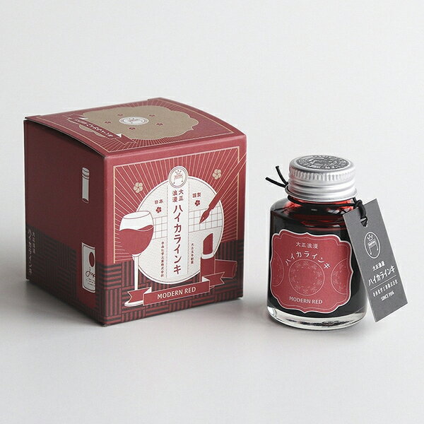 インク インキ 大正浪漫 ハイカラインキ モダンレッド 万年筆インキ ギター TRH-40ML-T60 寺西化学 業者様歓迎