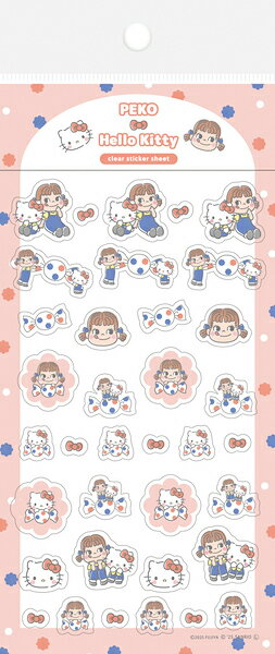 古川紙工 数量限定 ペコちゃん 透明シールシート ドット A PEKO × サンリオキャラクターズ QS348 FURUKAWASHIKO 業者様歓迎のサムネイル