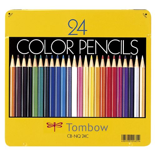 ポイント UP 期間限定 【トンボ鉛筆】色鉛筆 24色 CB-NQ24C 業者様歓迎