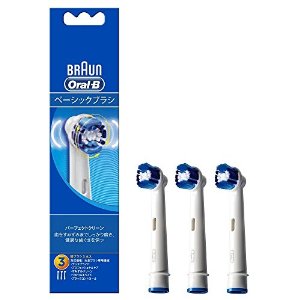 【店内全品ポイント10倍★要エントリー】[日本語パッケージ]BRAUN パーフェクトクリーン ベーシックブラシ 替えブラシ3本入 EB20-3-EL【送料無料】