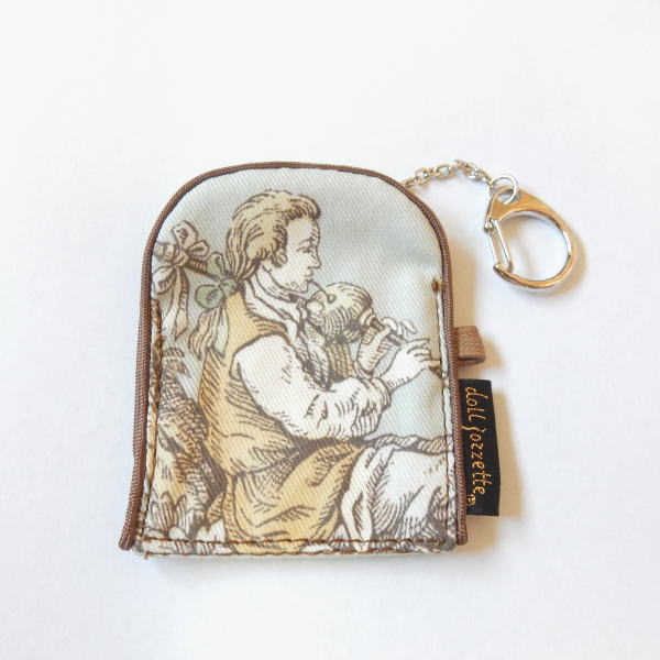 新作！ドールジョゼット「トワル・ド・ジュイ」水色・キーケースSコーティングソフト生地簡易包装・メール便発送