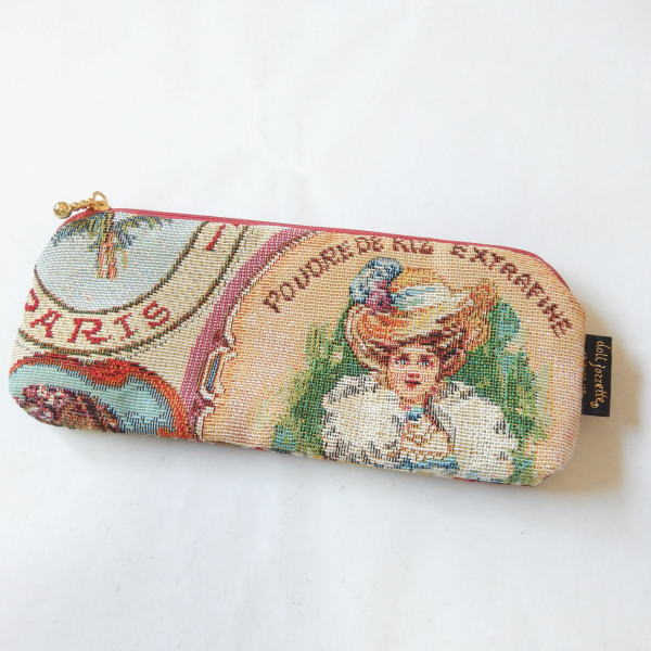 新作！ドールジョゼット「パウダー・ドリス・エクストラファイン」ペン＆メガネケースゴブラン織り簡易..