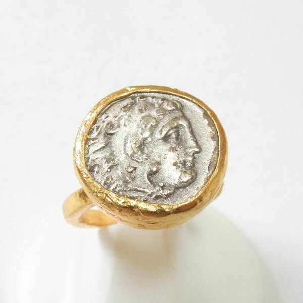 新入荷「MIMOZZA」コインモチーフリング紀元前の世界に誘うアクセサリートルコ・イスタンブール発サイズはフリー（11号～13号）メール便発送