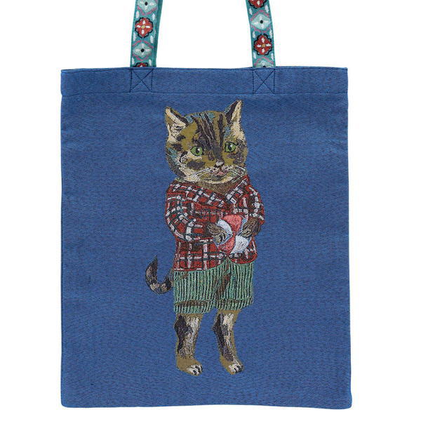 人気再入荷！ナタリーレテの可愛いトートバッグ（TABBY CAT）表裏面とも同じ絵柄メール便発送