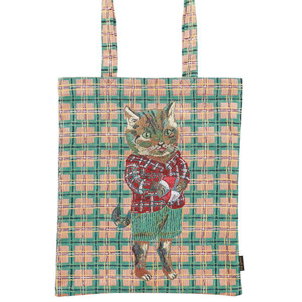 新商品！ナタリーレテの可愛いトートバッグ（TABBY CAT）表裏面は違う絵柄メール便発送