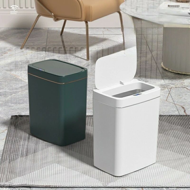 Rakuten - 自働はゴミ箱を感知して、家庭用のスマートなゴミ箱、寝室の居間の台所は通用して、大容量の設計、自働はフタを開けて閉めて、便利で衛生的で、スマートな感知技術、触れる必要がなくて、静音の緩降です