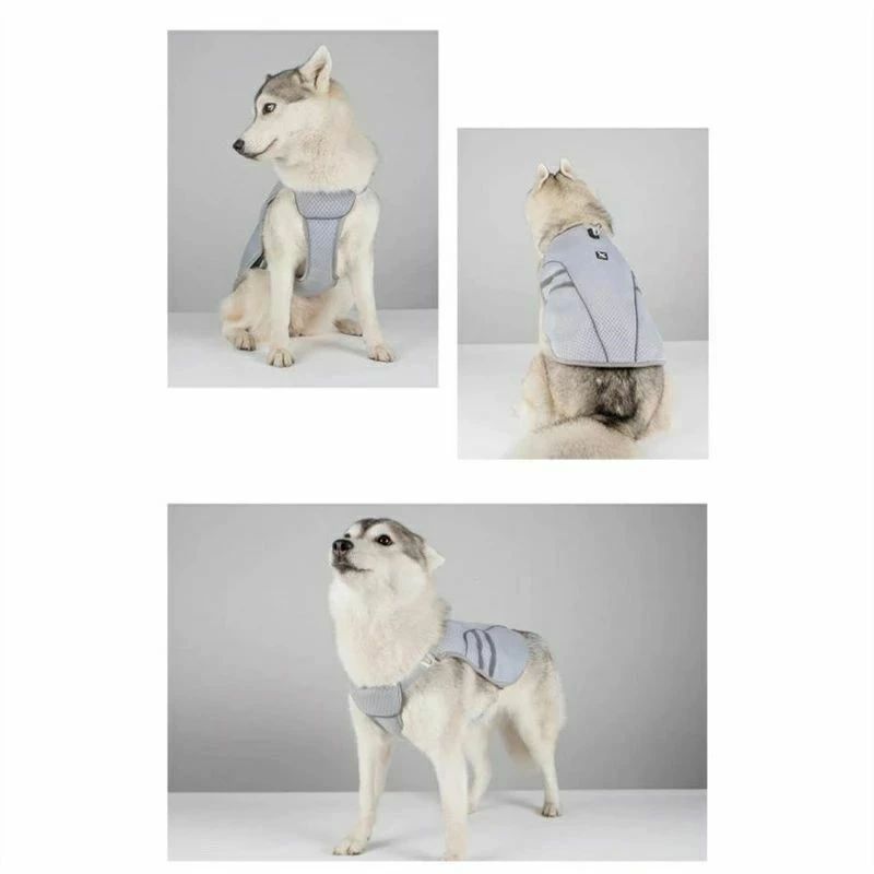 CHAS-CHUNK-Aショップのひんやり冷感クール ペット 暑さ対策 犬用 ウェア 犬用 犬服 夏服 クールベスト ひんやり｜アングル2