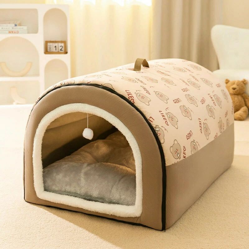 Rakuten - ふわふわ暖か 大型犬 滑り止め ベッド あったか ケージ用 中型犬 猫 ペット 寒さ対策 ベッド PP綿 ネコ 高反発 犬 暖かい ぐっすり眠る ぐっすり眠る ペットベッド 寝床 保温防寒 冬用 ペット用寝袋 小型犬 ソファ