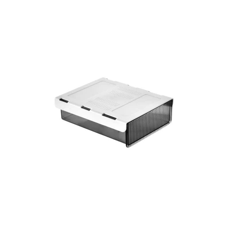 デスク下 収納ボックス 取り付けできる引き出し 便利 机下収納 小物整理 事務用品 文房具アクセサリー リモコン 食器収納 ワードローブ収納 両面テープ付き 強力