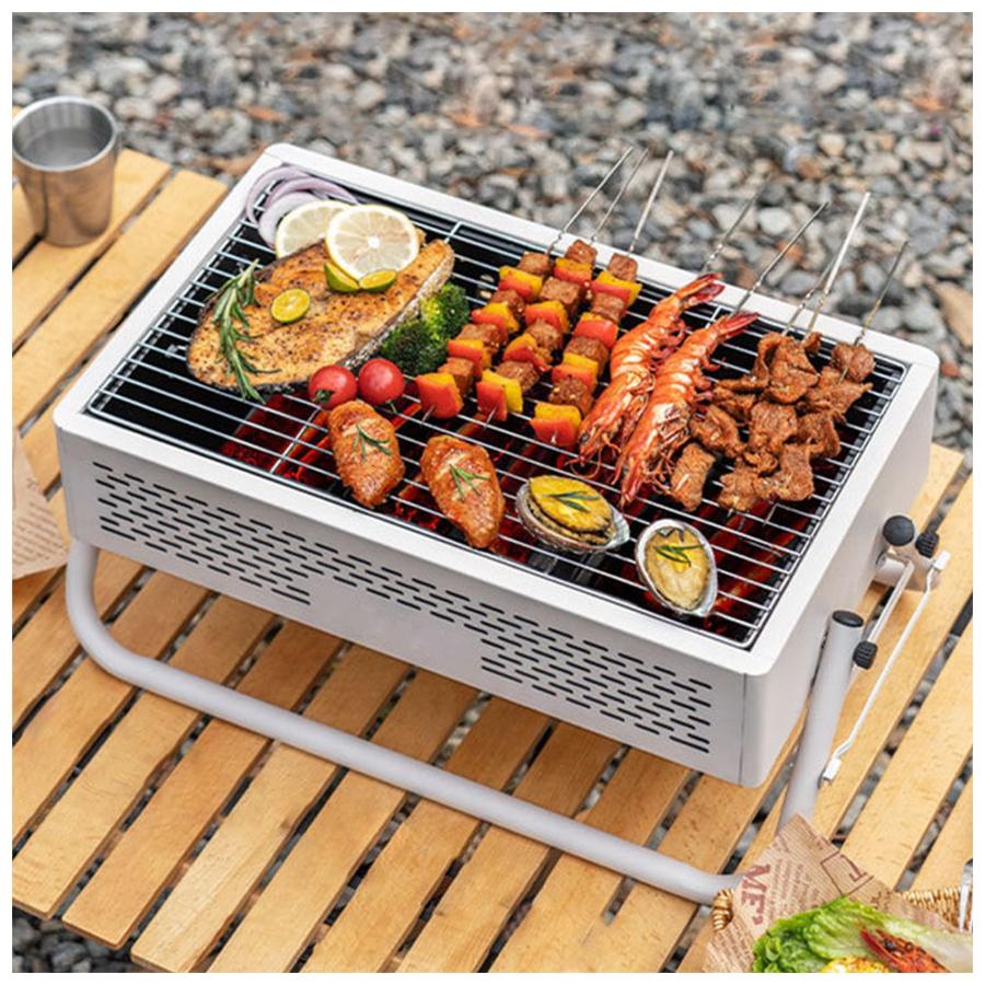 【小型BBQグリル】定番の大型BBQグリルは3人程度まで使用でき、アウトドアキャンプやビーチ、ガーデンなど様々なシーンで家族や友人と手軽に食事ができ、本格的な料理が楽しめます。【頑固・安定性抜群】バーベキューコンロは高品質なステンレス鋼製で、錆びにくい、変形しにくい、耐久性が抜群です。工夫したデザインがコンロの安定性を保証します。趣向を凝らした設計はコンロの安定性を保証している。【通気口設計】炭火が十分に燃える通気口設計で、焼き物がより美味しく仕上がります。【多機能使用】このバーベキューコンロの上で焼肉、ロパタ、焼き鳥、たこ焼きなどの人気のある食品を作ることができます。寒い冬でもお湯を沸かしたり、暖めたりすることができます。【和風】絶妙な外観、独特の形状、マットな表面の質感。焼肉、ロバタ、焼き鳥、たこ焼き、バーベキューなどの和風料理を作って焼くことができます。そして、それはくっついて美しくはありません。【小型BBQグリル】定番の大型BBQグリルは3人程度まで使用でき、アウトドアキャンプやビーチ、ガーデンなど様々なシーンで家族や友人と手軽に食事ができ、本格的な料理が楽しめます。【頑固・安定性抜群】バーベキューコンロは高品質なステンレス鋼製で、錆びにくい、変形しにくい、耐久性が抜群です。工夫したデザインがコンロの安定性を保証します。趣向を凝らした設計はコンロの安定性を保証している。【通気口設計】炭火が十分に燃える通気口設計で、焼き物がより美味しく仕上がります。【多機能使用】このバーベキューコンロの上で焼肉、ロパタ、焼き鳥、たこ焼きなどの人気のある食品を作ることができます。寒い冬でもお湯を沸かしたり、暖めたりすることができます。【和風】絶妙な外観、独特の形状、マットな表面の質感。焼肉、ロバタ、焼き鳥、たこ焼き、バーベキューなどの和風料理を作って焼くことができます。そして、それはくっついて美しくはありません。