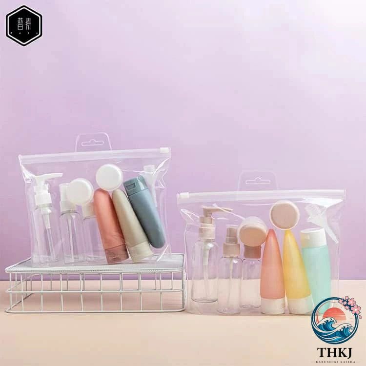 ミニ漏斗付き 容器 11 点セット トラベルボトル 化粧水 乳液 クリーム 詰め替えボ...