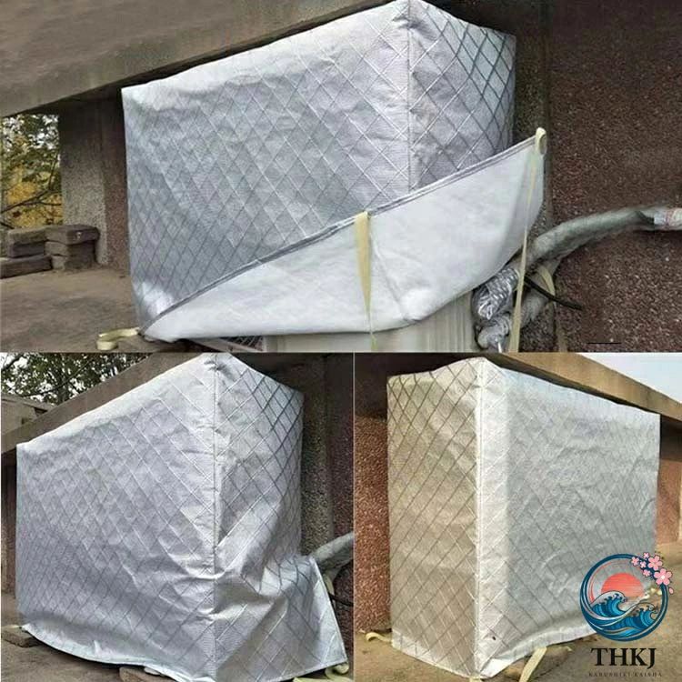 CHAS-CHUNK-Aショップの室外機カバー フルカバー エアコン室外機カバー 防塵 防水 日よけカバー 積雪 室外機 エアコン 冬 保護カバー 日焼け止め ホコリ 汚れ防止 防水カ｜アングル2