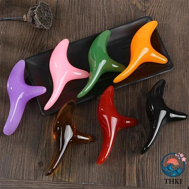 足つぼ 三角雀 経絡 足裏マッサージ 肩こり 背中 リンパ流し グアシャ 指圧 疲労回...