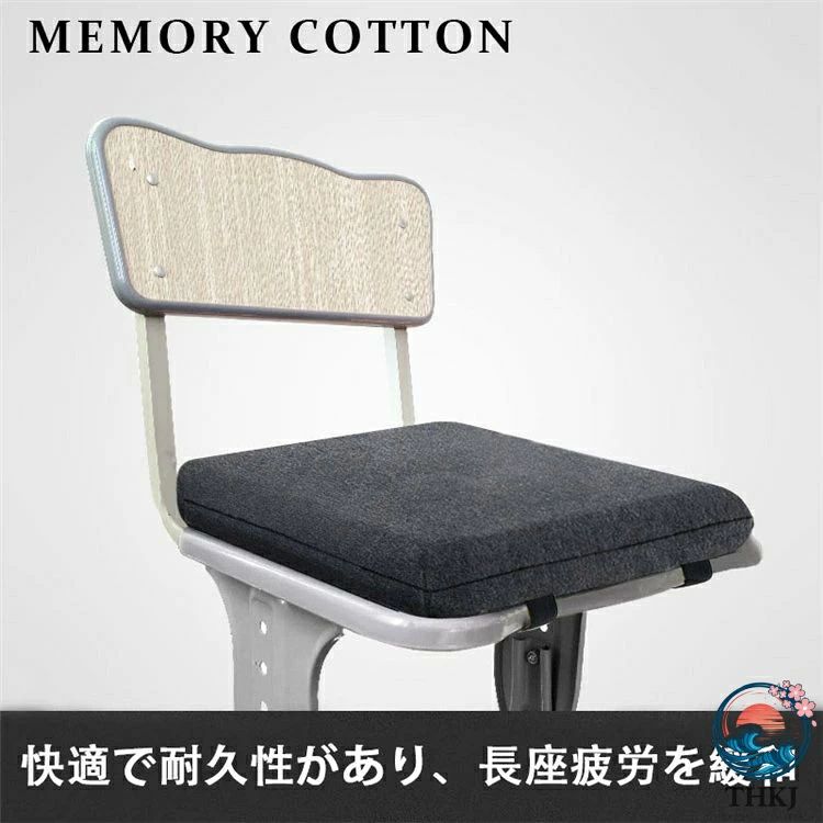 CHAS-CHUNK-Aショップの35×35× 厚さ 3cm 低反発ウレタン 座布団 超ソフト 弾力 ソファークッション マット フロアクッション 正方形 四角 滑り止め チェアーパ｜アングル3