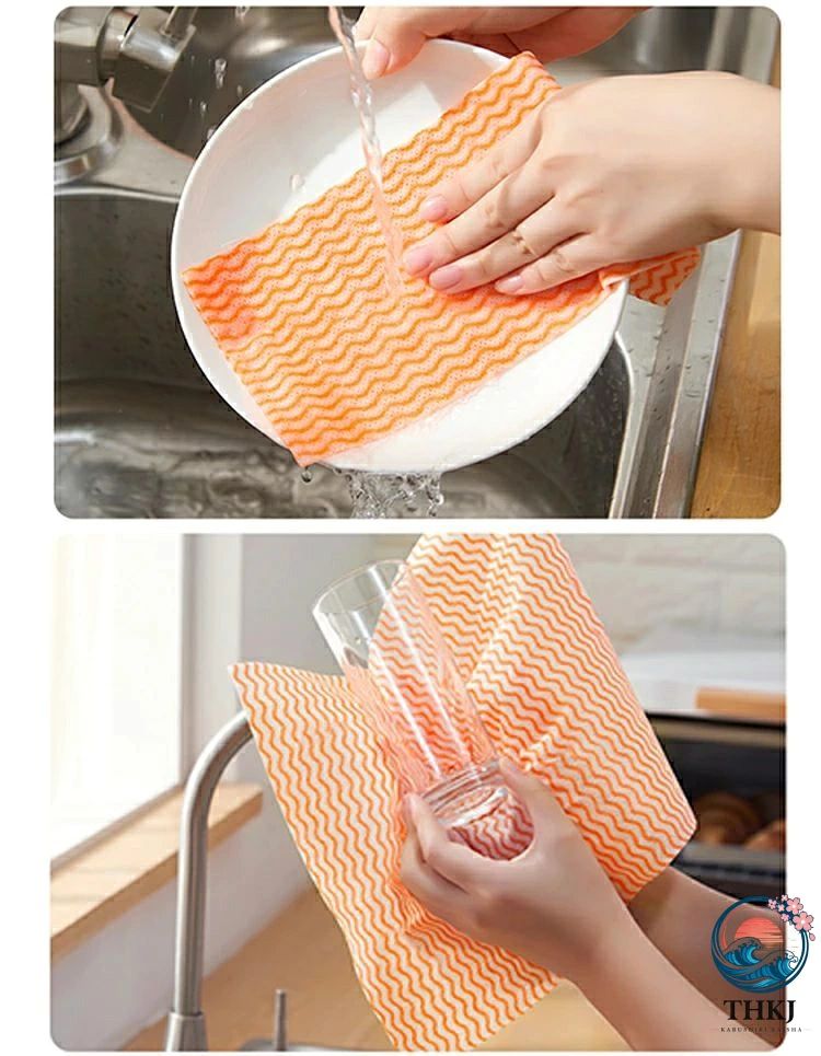カウンタークロス 丈夫キッチンタオルロール 洗って使えるキッチンペーパータオル...