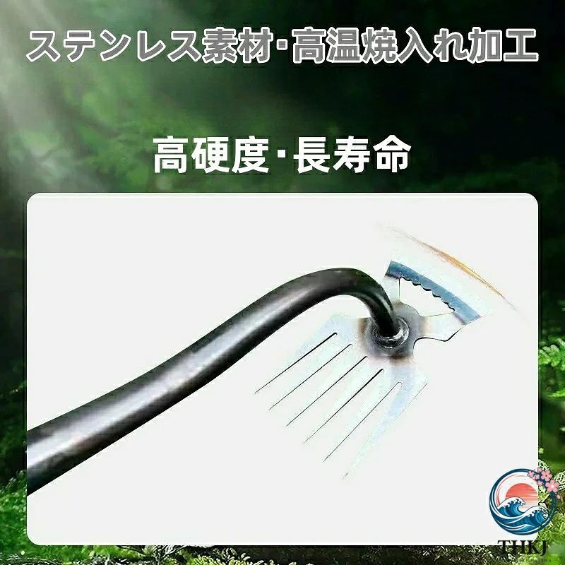 CHAS-CHUNK-Aショップの雑草ブラシ 除去ツール 草取り 道具 草抜き 草削ブレード 雑草取り器具 隙間から 根こそぎ除草ツール 4 歯 5 歯 11 歯 新しい 雑草抜き ハンド 雑草 除去ツール 庭の草取り道具 ガーデニング ギフト 贈り物 男性用 家庭用 すきま ごっそり 雑草 ブラシ 雑草 たわし｜アングル2