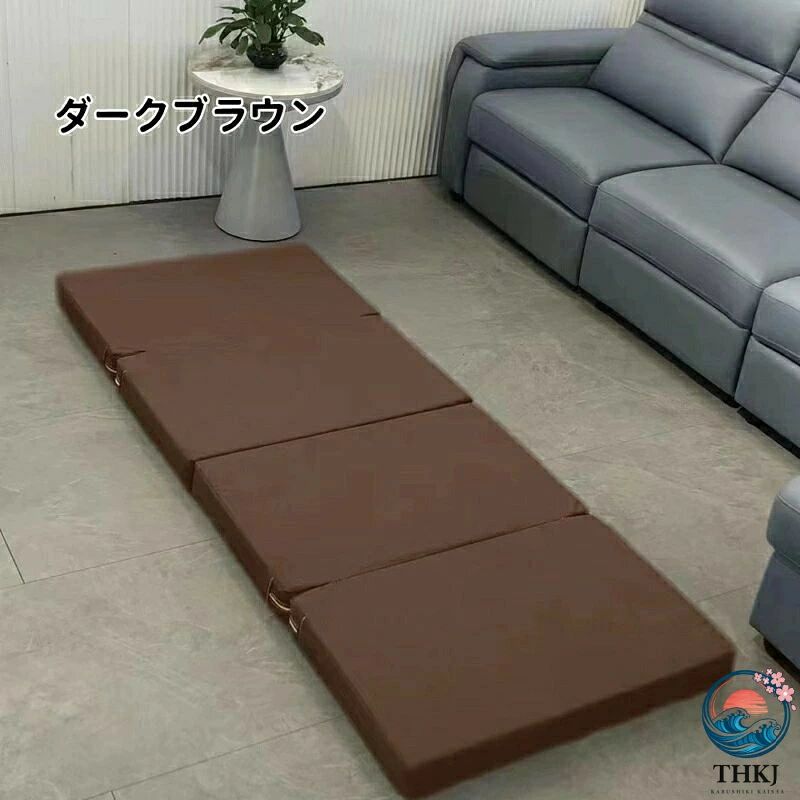 CHAS-CHUNK-Aショップのマットレス 4 つ折り 敷布団 200×70 厚さ 5cm 折りたたみ ベッド 寝具 マット 敷き布団 折り畳み 身体にフィットし柔らかな寝心地 カバー 洗える 折りたたみマットレス｜アングル2