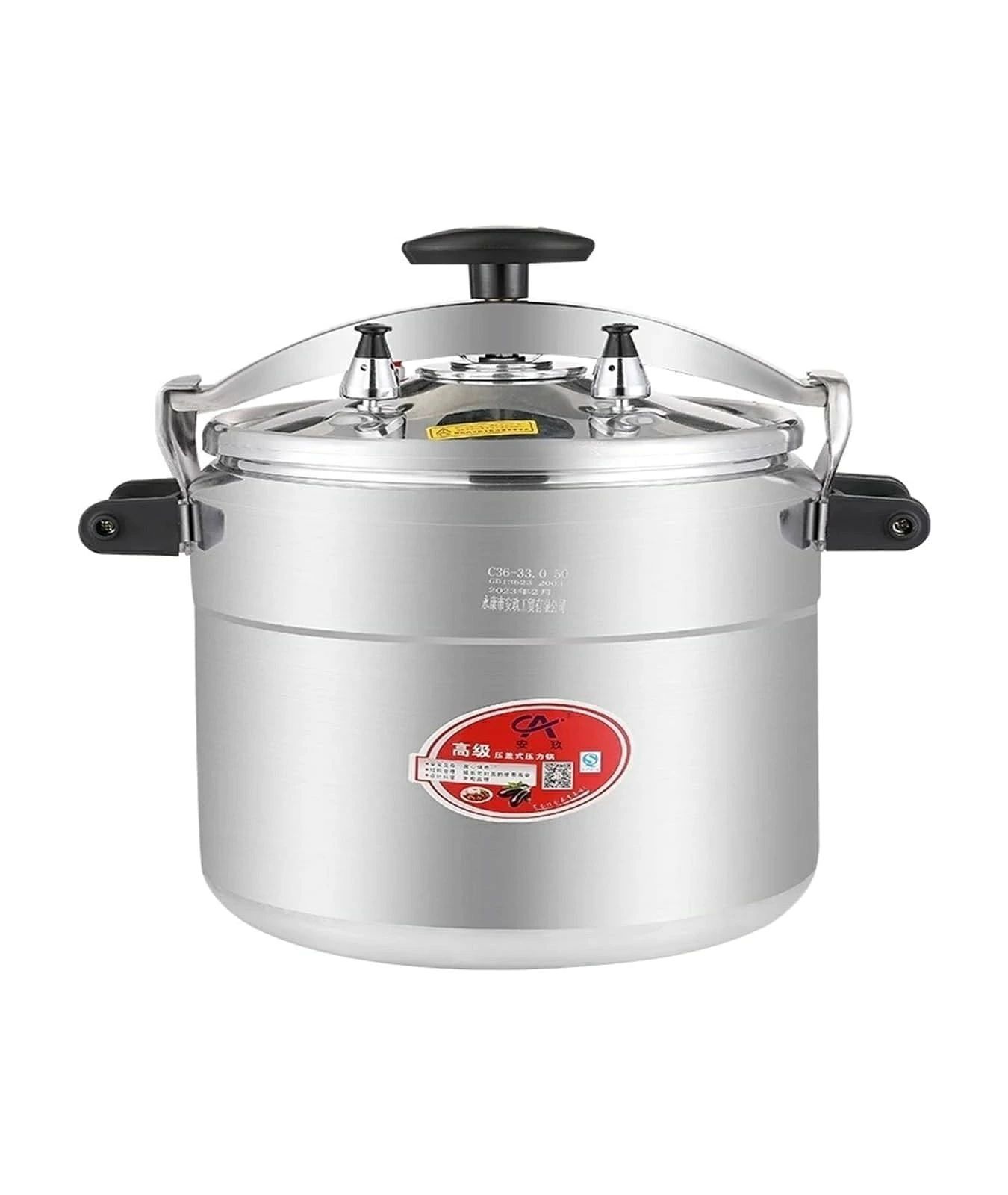 【安全設計、お手入れ簡単】圧力鍋には様々な安全装置があります。 圧力制限排気弁、取り外して洗える回転式排気弁、安全バリアを形成；昇圧安全弁、圧力を安全な範囲内に制御；防爆ロック蓋デザイン、回転式開閉とロック蓋、多重保護【調理時間短縮】スチールクラッドアルミは高圧設備プレスで形成され、落ちず、変形せず、熱伝導が速く均一で、熱効率が高く、より省エネです。 保温性能が高く、汚れを防ぎ、掃除が簡単です。【素材絶妙】家庭用圧力鍋、硬度が高く、熱伝導が速く、安全で省エネ、防爆安全設計、料理をより美味しくします。静かで安全、加圧時の騒音や蒸気はほとんどありません。ガスコンロ、直火に適しています。【防爆型圧力鍋】二重安全ロック、ノブ式蓋開閉デザイン、シングルハンドルで蓋を開けるのが難しいトラブルを回避し、トラブルと労力を節約します。【幅広く使える】安全で焦げ付きにくいダブルイヤーハンドルと大容量のキッチン圧力鍋は、ホテル、スナックバー、洋食レストラン、食堂、レストランなど、あらゆるシーンでの調理ニーズにお応えします。材質：（本体）アルミニウム （底）アルミニウム （フタ）アルミニウム、シリコーン、合成樹脂 （ハンドル）合成樹脂様々な熱源に対応：ガス、直火加熱[品質保証]：アイテムを受信したときに、あなたがどんな製品に問題がある場合は、私達に連絡することを躊躇しないでください、私たちは24時間以内に解決策を返信し、あなたを提供します。注意:1.ご不明な点がございましたら、お気軽にお問い合わせください。必ずご満足いただける回答をさせていただきます。2.商品のサイズは手作業で測定しているため、1〜3cmの若干の誤差はご了承ください。3.モニター、撮影光、その他の要因により、製品の色は写真と若干異なる場合がありますので、ご了承ください。