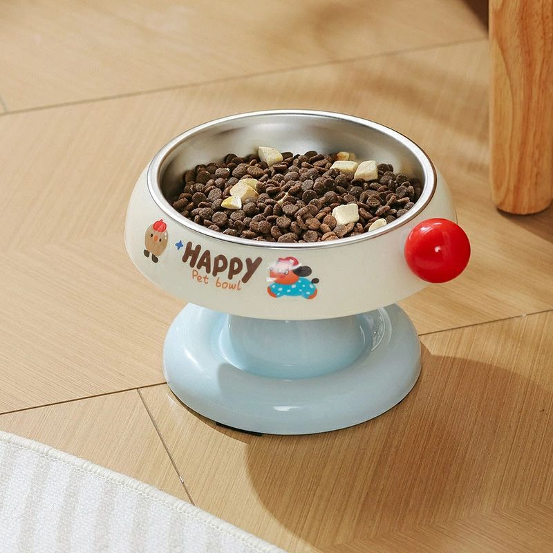 猫 食器 犬 フードボウル 頸椎を保護する ペット ステンレス鋼 餌皿 餌入れ エサ皿 ペット用 ボウル キャットフードボウル 水飲み 猫の