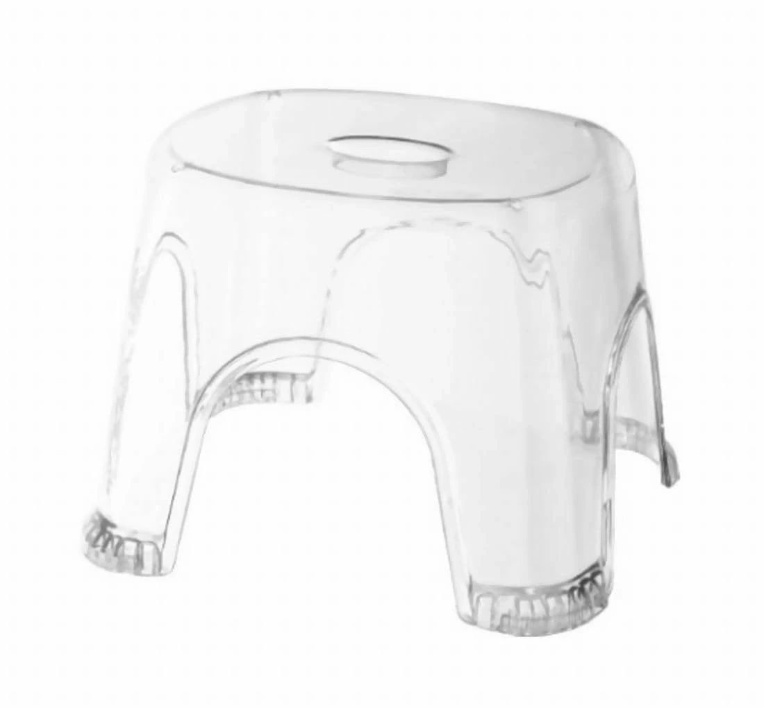 子供用 浴用椅子 バスチェア お風呂用イス バス用品 踏み台 いす 洗面台 風呂場 シンプル クリアカラー 無地 単色 ク