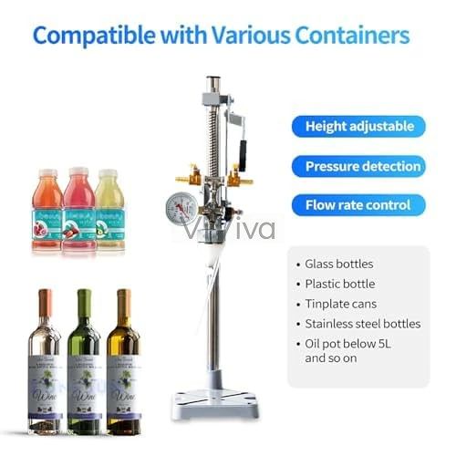 ビールボトル充填機手動逆圧ボトルフィラー、圧力計と排気バルブ付きワイン飲料消泡充填機、10-50mm充填ボトル口、液体充填ツール chaschunka1-10027796 CHAS-CHUNK-Aショップ サンプル画像2