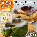 Z【クーポンで520円OFF!5,500円→4,980円!】 敬老の日 敬老 敬老の日プレゼント 孫 ギフト プレゼント 実用的 送料無料 手土産 お礼 誕生日プレゼント バスクチーズケーキ 2個セット 4号 冷凍便 内祝い 快気祝い 引出物 セール