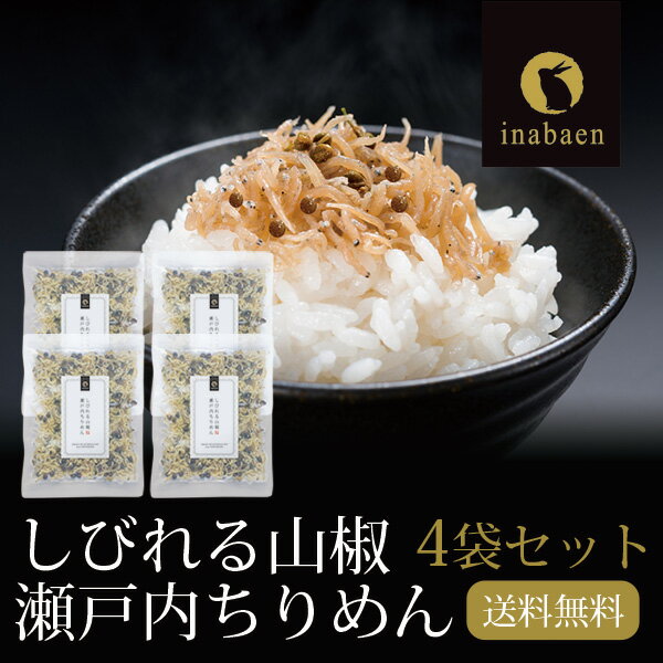 ちりめん山椒 4袋セット 35g 4袋 メール便送料無料 しびれる山椒 瀬戸内ちりめん ふりかけ ち ...