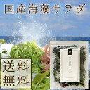 海藻サラダ 国産 50g メール便送料無料 三陸産わかめ 茎わかめ わかめ 赤とさか 白とさか 国産 ダイエット 無添加 一人暮らし 時短 調理 食品 惣菜 ご...