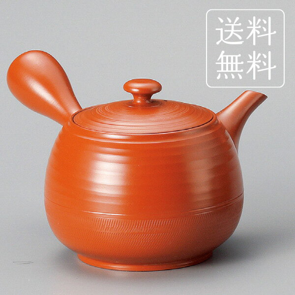 常滑焼急須 送料無料 大きい急須 朱泥大カット急須 YI ティーポット きゅうす 茶器 お茶 ポット 常滑焼 大家族用 会社用 業務用 ギフト プレゼント お礼 贈答 内祝い 結婚祝い 急須 還暦祝い 茶匠庵 ポイント消化のサムネイル