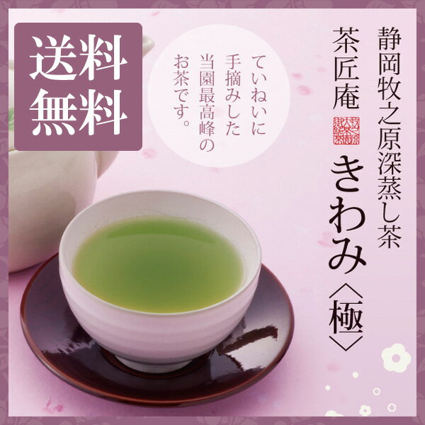 新茶 お茶 深蒸し茶 手摘み きわみ 100g 当店最高峰の銘茶 高級 メール便送料無料 静岡茶 深むし茶 お茶 深蒸し煎茶 …