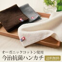 cacico 今治ハンカチ メール便送料無料 綿100% 24cm×24cm オーガニックコットン 銀イオン抗菌加工 高級 高品質 メンズ レディース 実用的 ...