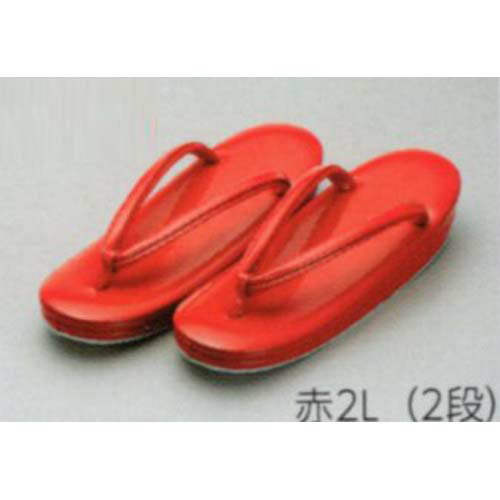 サンムラー 花嫁草履 2段（4cm）　赤 M（25.0～26.5cm）　#20370