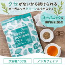 オーガニック グリーンルイボスティー お徳用 ティーバッグ 100包 （大容量 2g×100個入） 送料無料 有機 妊活 妊婦 美容 健康 ノンカフェイン ノンカロリー ティーパック 水出し 500 ギフト パック オーガニックルイボスティー ルイボス お茶 2