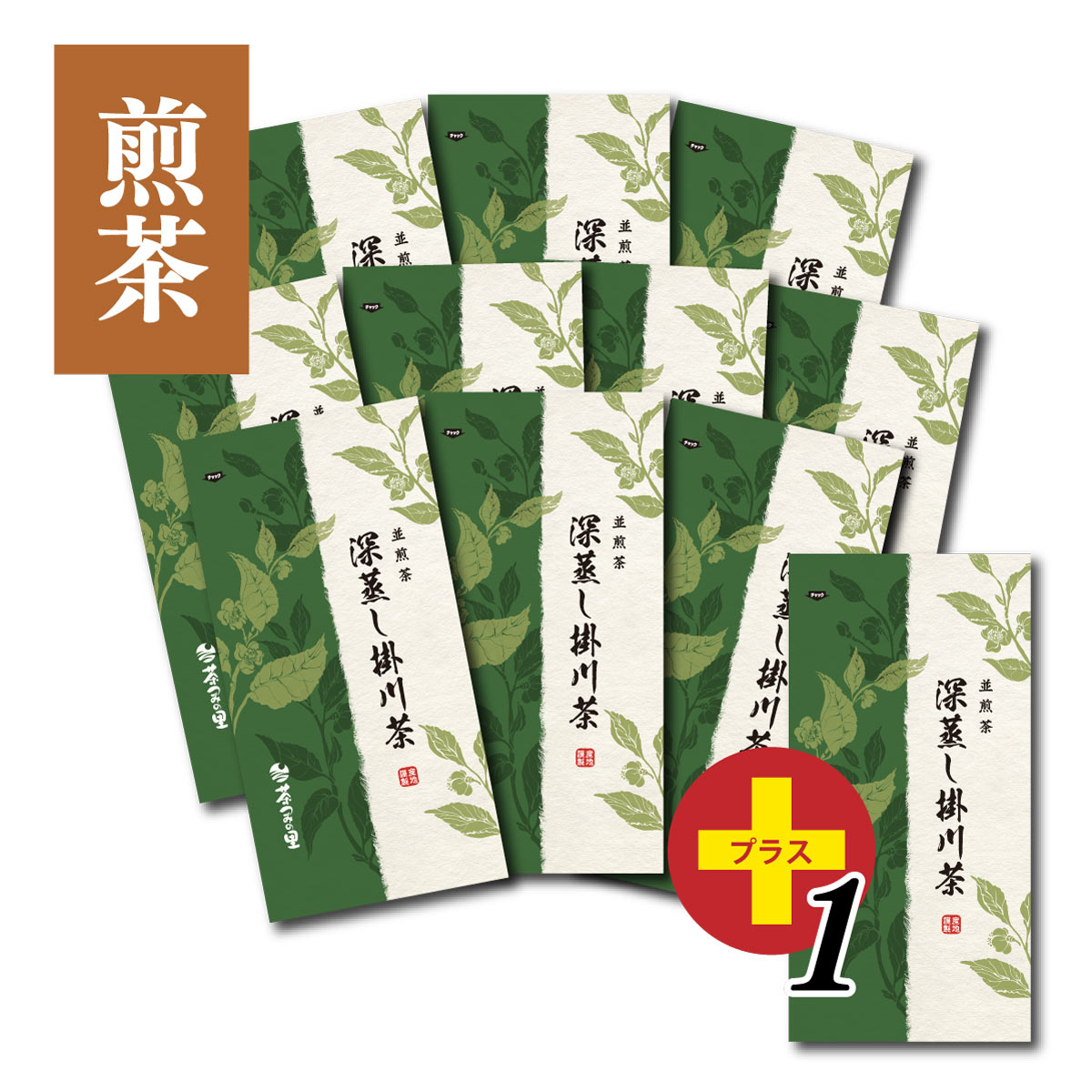 深蒸し掛川茶 10+1本セット (100g袋入×11本)1本サービス 送料無料 深蒸し茶 掛川茶 緑茶 煎茶 茶葉 高級緑茶 静岡 静岡茶 深蒸 セット おすすめ 人気 おいしい 美味しい 贈答 ギフト プレゼント カテキン