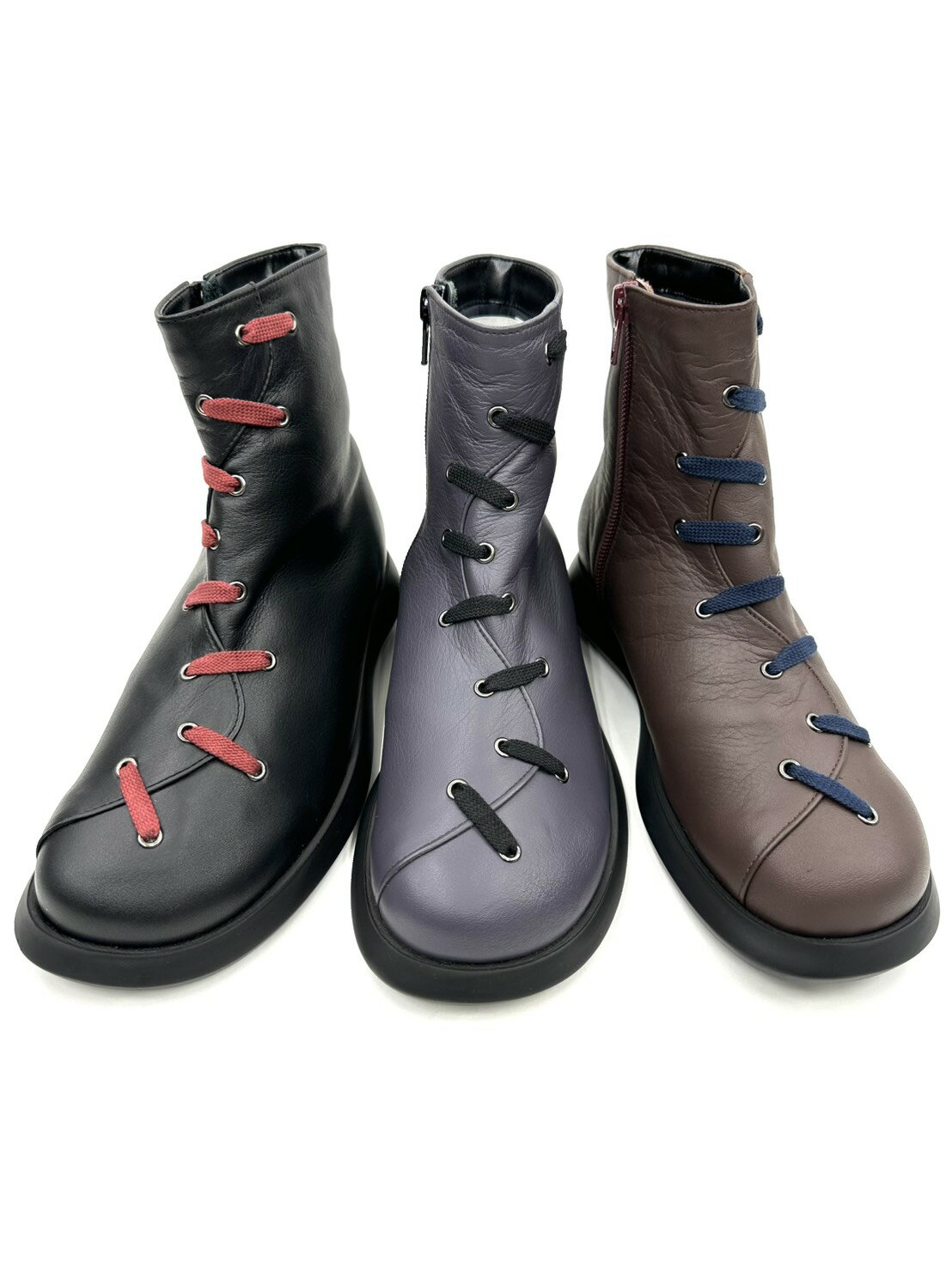 大人気Put's プッツ 2025年新作 大特価 23.5cm24.0cm限定 3301 軽量 快適コンフォート ウォーキングシューズ 外反母趾 お洒落 履きやすい 歩きやすい クッション性 低反発 日本製 レディース 3E 牛革 ブラック パープル バーガンディー らくちん お洒落