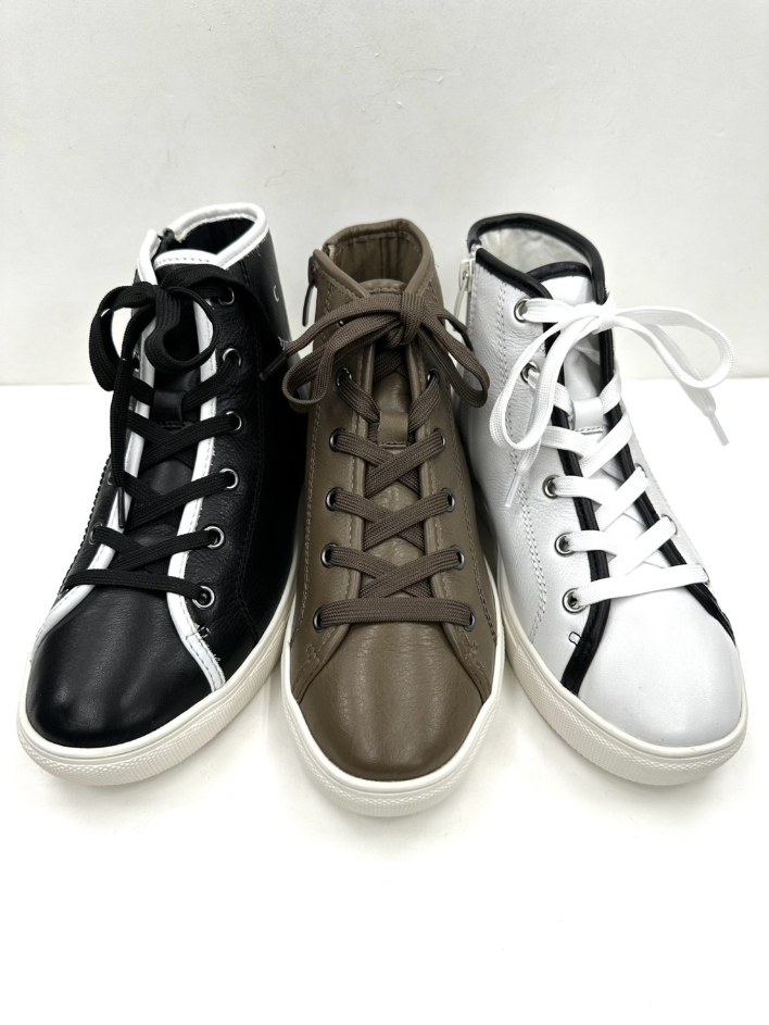 carissimoalte カリシモアルテ FIE-49 2024年新作 雨天兼用 防水 お洒落でらくちん履きやすい ウォーキングシューズ ハイカットスニーカー3E ス カジュアル スポーティ レディース 歩きやすい コンフォート ブラック トープ ホワイト ふかふかインソール らくちん