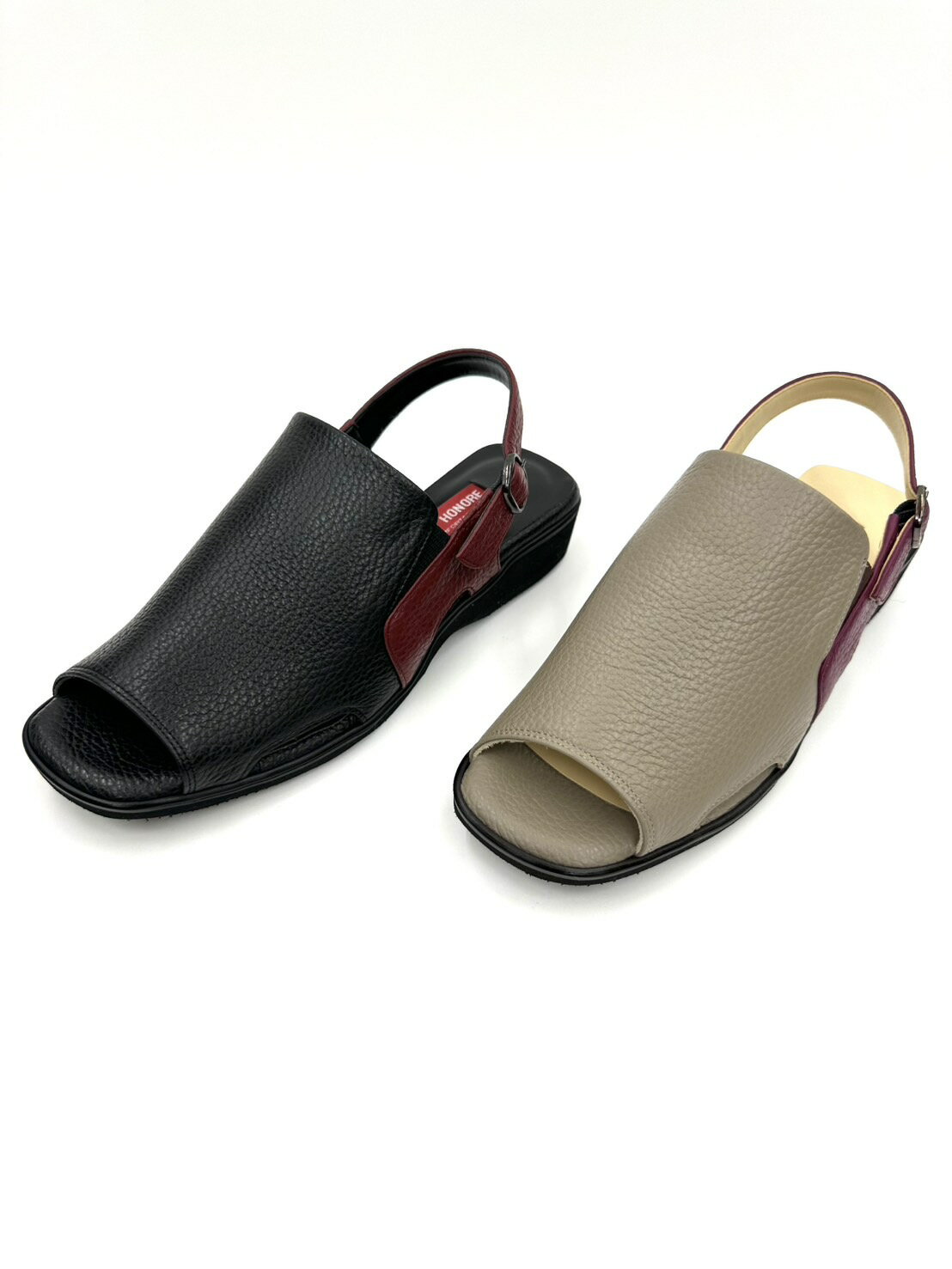 サントノーレ 3719 特価 2025年新作製造軽量 バックバンドサンダル お洒落で履きやすい ウォーキングサンダル 牛革シュリンク カジュアル 日本製 本革 3E 履きやすい 歩きやすい らくちん ゆったり 外反母趾