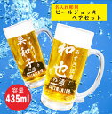 名入れビールジョッキ 名入れ ビールジョッキ ギフト【 名入れビールジョッキ ペア 435ml ペアセット 】 ビール ジョッキ 誕生日 記念日 名入れ プレゼント 名入れ ビールジョッキ 就職祝い 入社祝い 退職祝い 開業祝い 結婚記念日 母の日 父の日 母の日プレゼント 父の日プレゼント 還暦祝い